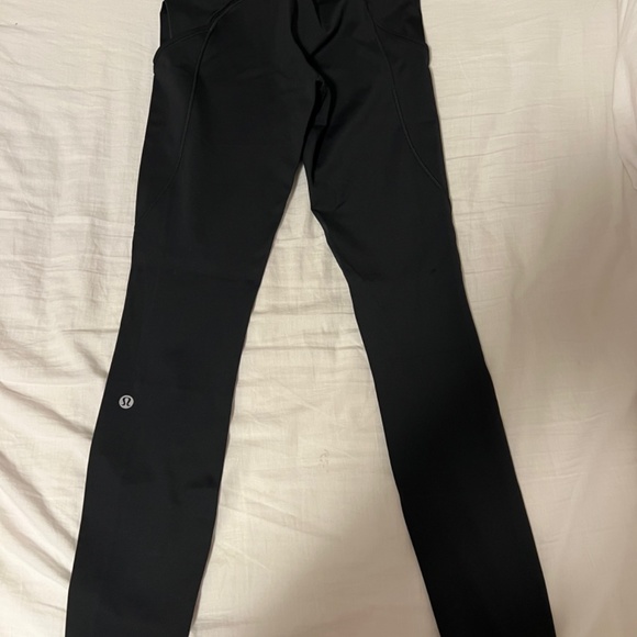 Lululemon Fast and Free High Rise Black Tights 25” Size 4 - Picture 7 of 8